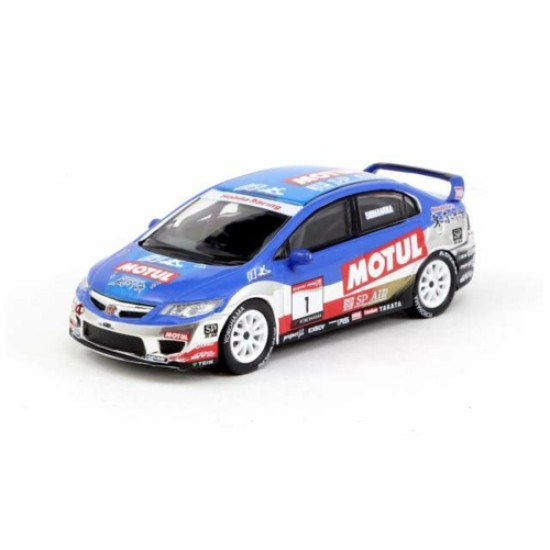 1/64 2008 HONDA CIVIC TYPE R FD2 HONDA EXCITTING CUP ONE MAKE RACE, BLUE/WHITE/RED