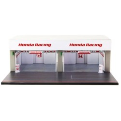 TCT64DTL001HONDA - 1/64 PIT GARAGE HONDA RACING, WHITE/GREY TCT64DTL001HONDA - 1/64 PIT GARAGE HONDA RACING, WHITE/GREY