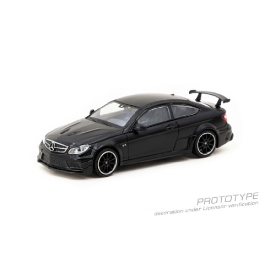 1/64 MERCEDES-BENZ C 63 AMG COUPE BLACK SERIES MATTE BLACK