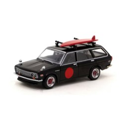 TCT64G026BK - 1/64 DATSUN 510 WAGON WITH SURFBOARD, BLACK/RED T64G-026-BK TCT64G026BK - 1/64 DATSUN 510 WAGON WITH SURFBOARD, BLACK/RED T64G-026-BK