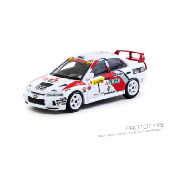 1/64 MITSUBISHI LANCER EVOLUTION IV RALLYE MONTE-CARLO 1997 TOMMI MAKINEN/SEPPO HARJANNE 1/64 MITSUBISHI LANCER EVOLUTION IV RALLYE MONTE-CARLO 1997 TOMMI MAKINEN/SEPPO HARJANNE