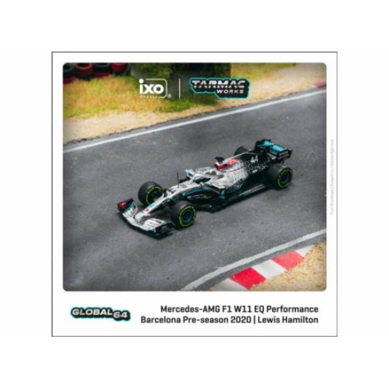 1/64 MERCEDES BENZ AMG F1 W11 NO.44 HAMILTON 2020 BARCELONA PRE SEASON TEST