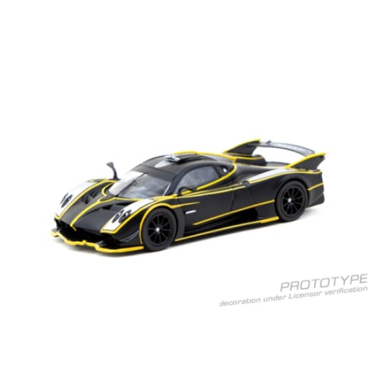 TCT64GTL035MBS - 1/64 PAGANI HUAYRA R - MATTE BLACK AND SILVER