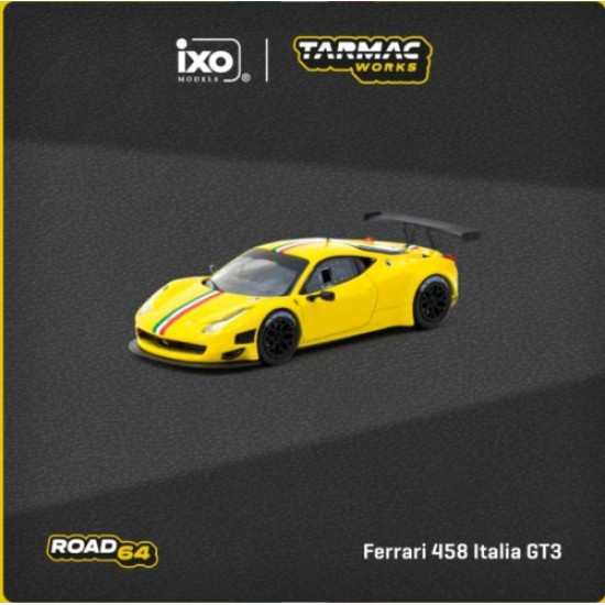 TCT64R073YL - 1/64 FERRARI 458 ITALIA GT3 YELLOW