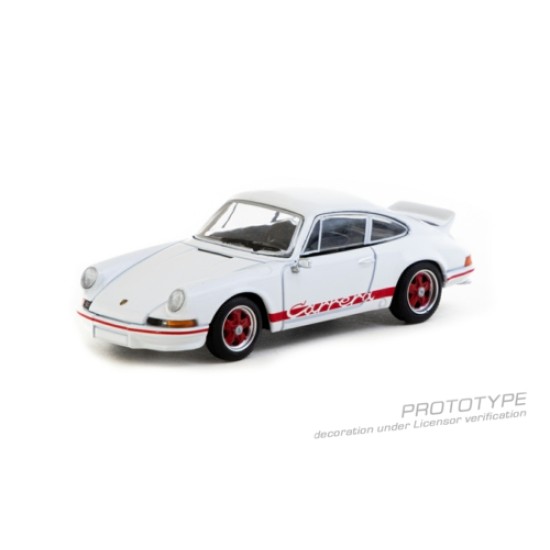 TCT64S023WR - 1/64 PORSCHE 911 CARRERA RS 2.7 LIGHTWEIGHT - WHITE AND RED