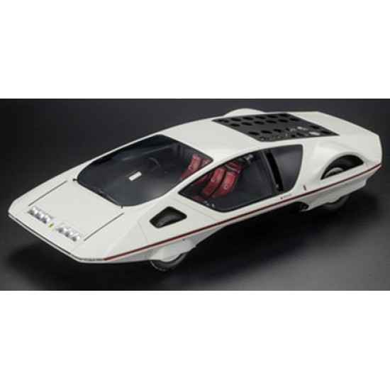 TOP1244A - 1/12 PININFARINA MODULO 1970 GENEVE MOTOR SHOW WHITE