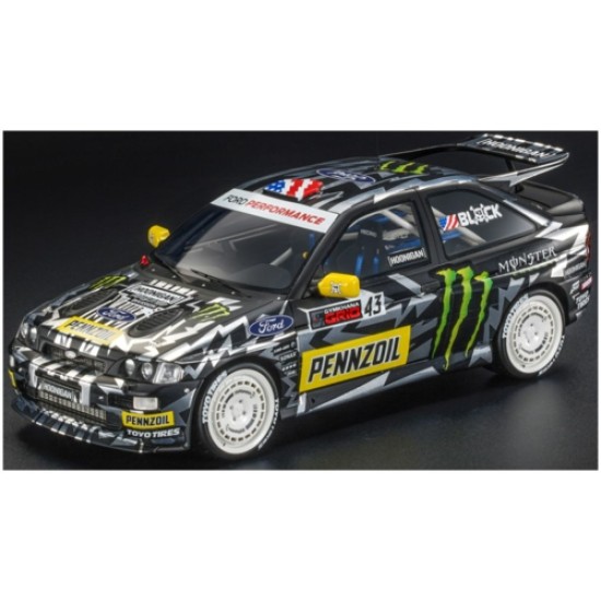 TOP147C - 1/18 FORD ESCORT RS COSWORTH NO.43 BLACK - HOONIGAN - BLOCK TOP147C - 1/18 FORD ESCORT RS COSWORTH NO.43 BLACK - HOONIGAN - BLOCK
