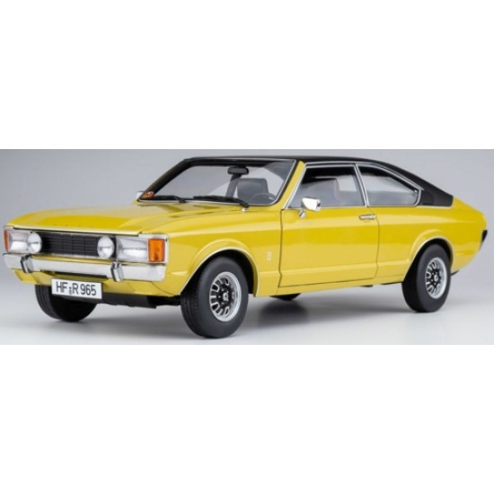 TOURING MODELCARS 1/18 FORD GRANADA CONSUL COUPE GT 2.3 YELLOW/BLACK 18080005