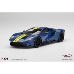 TS0305 - 1/18 FORD GT SUNOCO BLUE W/ YELLOW STRIPE TS0305 - 1/18 FORD GT SUNOCO BLUE W/ YELLOW STRIPE