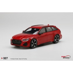 TS0327 - 1/18 AUDI RS 6 AVANT CARBON BLACK TANGO RED TS0327 - 1/18 AUDI RS 6 AVANT CARBON BLACK TANGO RED