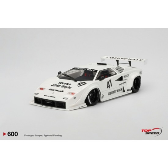 TS0600 - 1/18 LAMBORGHINI COUNTACH LB-WORKS WHITE 2024 TOKYO AUTO SALON