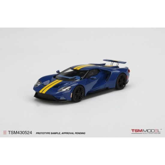 1/43 FORD GT
SUNOCO BLUE W/ YELLOW STRIPE