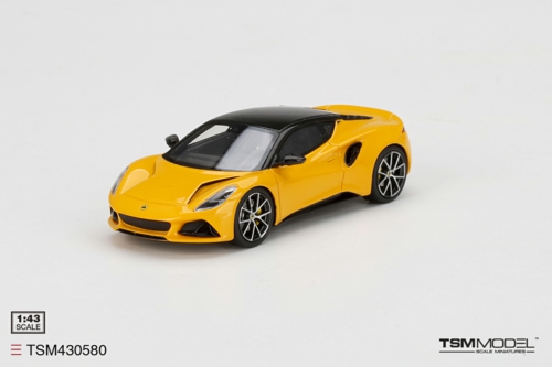 Modèle réduit Lotus - Emira 2021 - Hethel Jaune Noir 1/43
