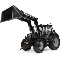 UH6862 - 1/32 DEUTZ-FAHR 6150.4 TTV WARRIOR GLOSS BLACK WITH STOLL FZ 43.27 - FRONT LOADER