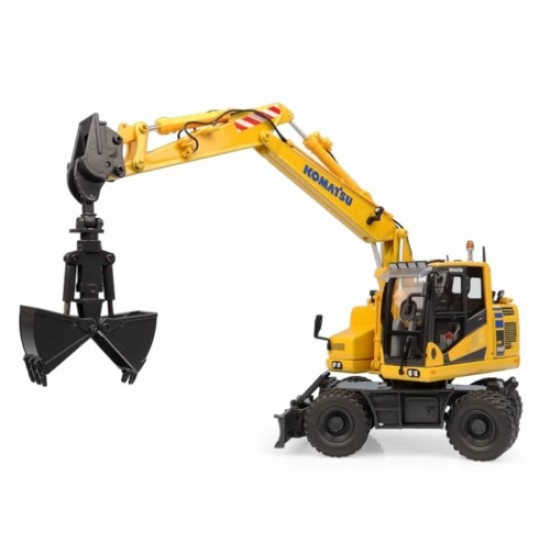 1/50 KOMATSU PW148-11 WHEELED EXCAVATOR WITH 2 BUCKETS