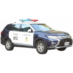 VITV29405 - 1/43 MITSUBISHI OUTLANDER 2019 TAIPEI CITY POLICE DEPARTMENT