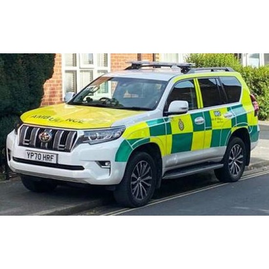 VITV29428 - 1/43 TOYOTA LAND CRUISER PRADO 2018 - UK, ISLE OF WHITE AMBULANCE SERVICE, LIMITED EDITION