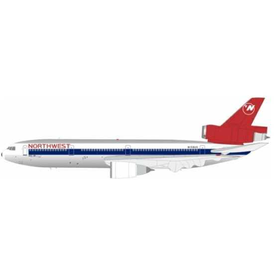 1/200 NORTHWEST AIRLINES DC-10-40 N158US WITH STAND 1/200 NORTHWEST AIRLINES DC-10-40 N158US WITH STAND