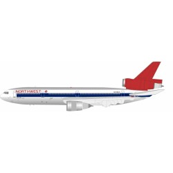 1/200 NORTHWEST AIRLINES DC-10-40 N159US POLISHED WITH STAND