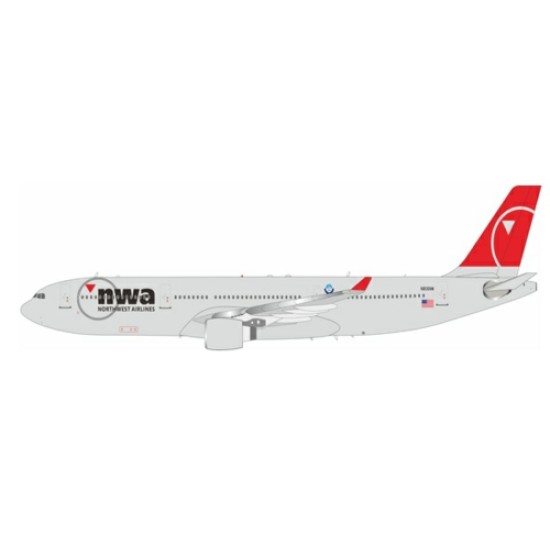 1/200 NORTHWEST AIRLINES AIRBUS A330-323 N806NW WITH STAND