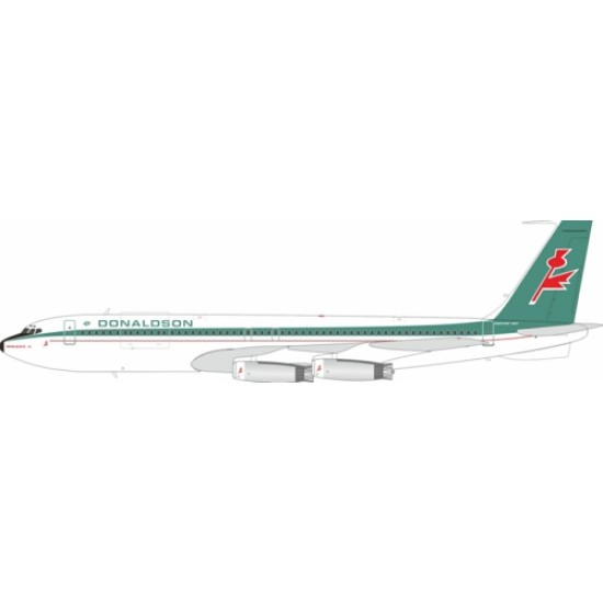 1/200 DONALDSON INTERNATIONAL BOEING 707-300 G-BAEL WITH STAND