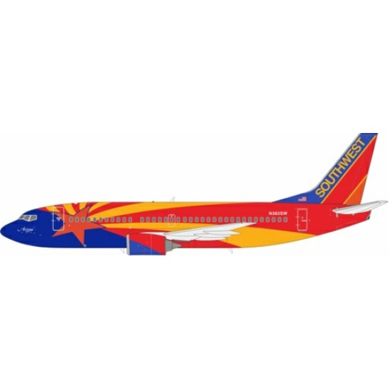 1/200 SOUTHWEST AIRLINES BOEING 737-3H4 N383SW WITH STAND 1/200 SOUTHWEST AIRLINES BOEING 737-3H4 N383SW WITH STAND