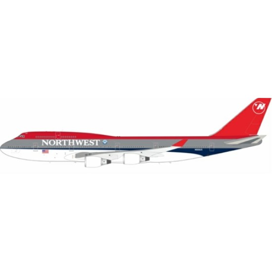 1/200 NORTHWEST AIRLINES BOEING 747-451N666US WITH STAND