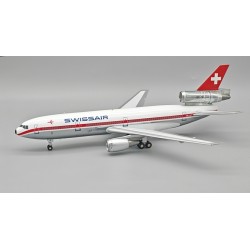 1/200 SWISSAIR MCDONNELL DOUGLAS DC-10-30 HB-IHF POLISHED WITH STAND