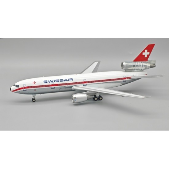1/200 SWISSAIR MCDONNELL DOUGLAS DC-10-30 HB-IHF POLISHED WITH STAND 1/200 SWISSAIR MCDONNELL DOUGLAS DC-10-30 HB-IHF POLISHED WITH STAND
