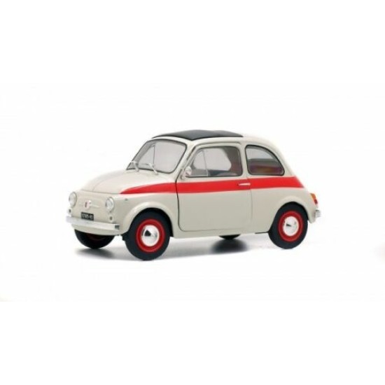 WBX124182 - 1/24 FIAT 500 WHITE AND RED 1960