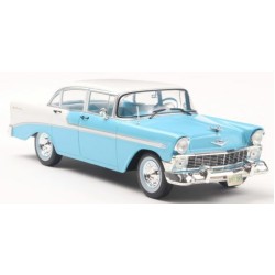 1/24 CHEVROLET BEL AIR 4-DOOR HARD TOP BLUE WHITE 1956 WB124248