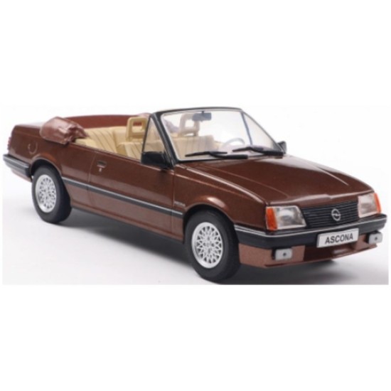 WBX124255 - 1/24 OPEL ASCONA C CABRIOLET DARK BROWN METALLIC