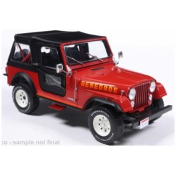WBX124267 - 1/24 JEEP CJ-7 RENEGADE RED 1980