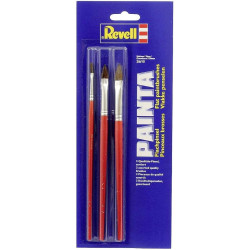 REVELL PAINTA FLATBRUSH 3 PIECE SET 29610 REVELL PAINTA FLATBRUSH 3 PIECE SET 29610