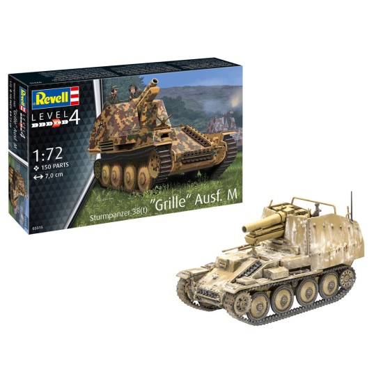 1/72 STURMPANZER 38(T) GRILLE AUSF. M (PLASTIC KIT) 03315