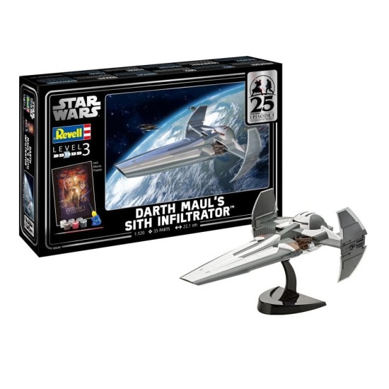 1/120 GIFT SET DARTH MAULS SITH INFILTRATOR: EP1 25TH ANNIVERSAY STAR WARS (PLASTIC KIT)