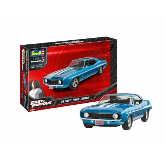 1/25 1969 CHEVY CAMARO YENKO (FAST AND FURIOUS) (PLASTIC KIT) 07694 1/25 1969 CHEVY CAMARO YENKO (FAST AND FURIOUS) (PLASTIC KIT) 07694