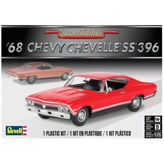 REVELL MONOGRAM 1/25 1968 CHEVELLE SS396 (PLASTIC KIT) 4445