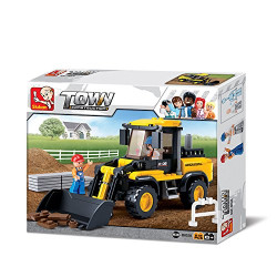 SLUBAN TOWN CONSTRUCTION WHEEL LOADER (BRICK MODEL KIT) M38-B0538 SLUBAN TOWN CONSTRUCTION WHEEL LOADER (BRICK MODEL KIT) M38-B0538