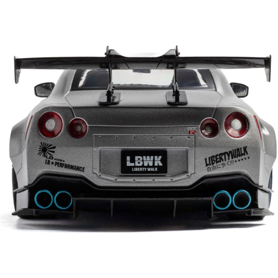 1/18 NISSAN GT-R (R35) W/LIBERTY WALK BODY KIT 2.0 SILVER 2023 S1805815