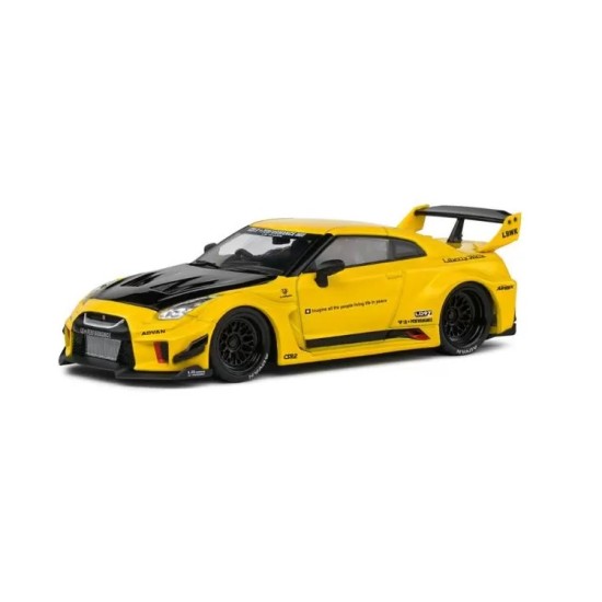 1/43 NISSAN GTR35 LBWK SILHOUETTE YELLOW 2019 4311206