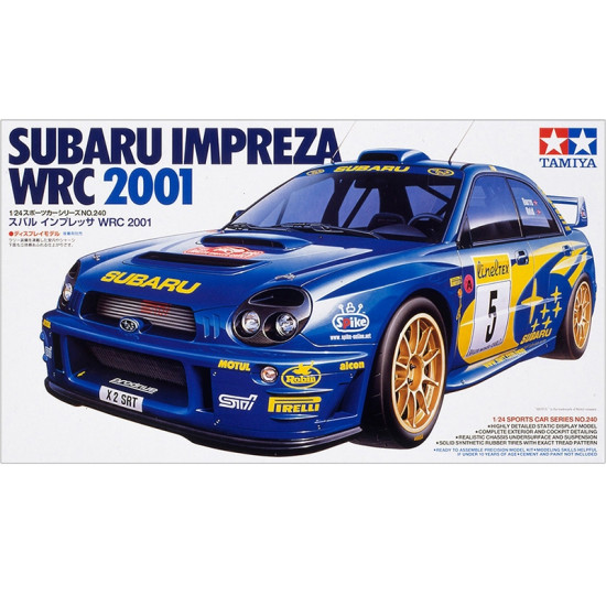 1/24 SUBARU IMPREZA WRC 2001 PLASTIC MODEL KIT 24240