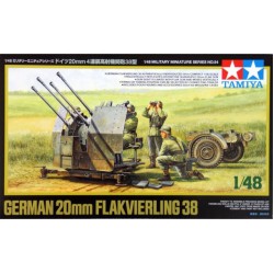1/48 GERMAN 20MM FLAK VIERLING 38 (PLASTIC MODEL KIT) 32554