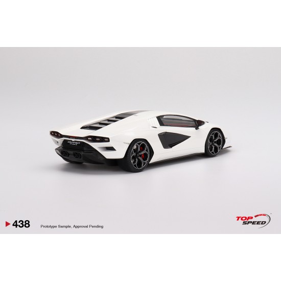 1/18 LAMBORGHINI COUNTACH LPI 800-4 BIANCO SIDERALE TS0438