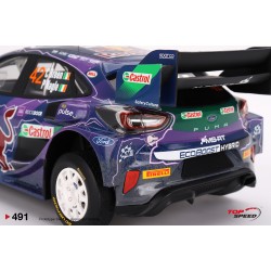 1/18 FORD PUMA RALLY1 NO.42 M-SPORT WRT 2022 RALLY ITALIA SARDEGNA 2ND TS0491