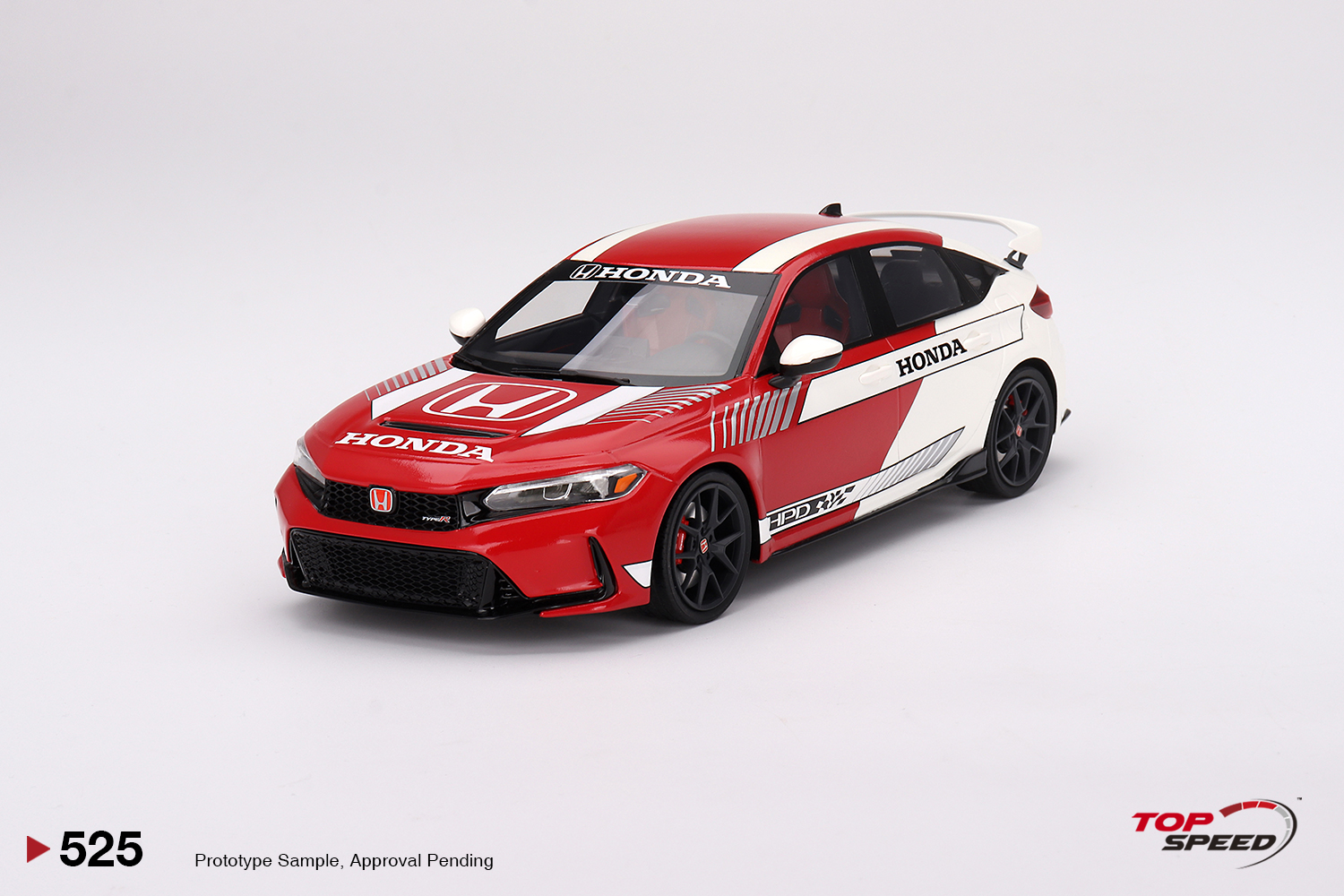 ミニカー 1/18 Honda Civic Type R 2023 #1 pace car 1/18 HONDA CIVIC TYPE R NO.1 2023 PACE CAR TS0525
