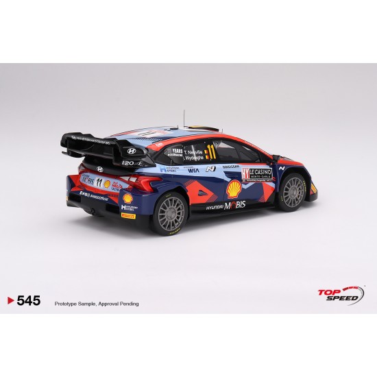 1/18 HYUNDAI I20 N RALLY1 HYBRID NO.11 2023 RALLY MONTE CARLO 3RD PLACE TS0545