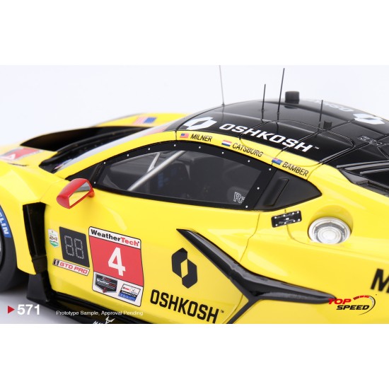 1/18 CHEVROLET CORVETTE Z06 GT3.R NO.4 CORVETTE RACING BY PRATT MILLER MOTORSPORTS 2024 IMSA DAYTONA 24 HRS