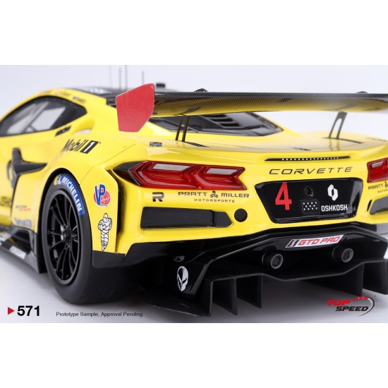 1/18 CHEVROLET CORVETTE Z06 GT3.R NO.4 CORVETTE RACING BY PRATT MILLER MOTORSPORTS 2024 IMSA DAYTONA 24 HRS