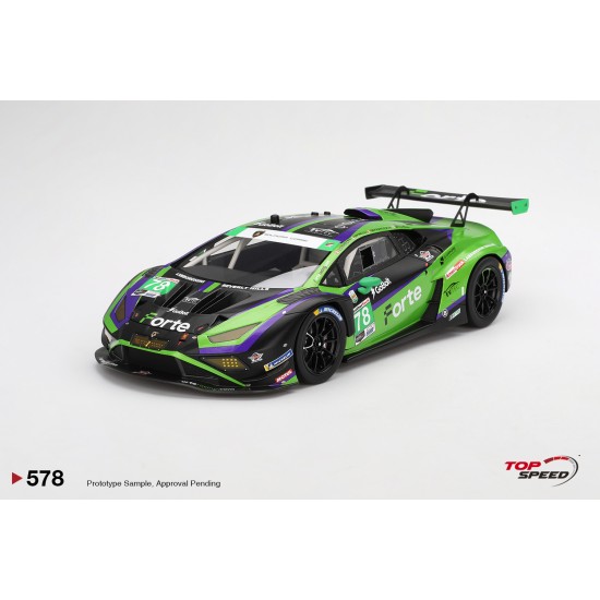 1/18 LAMBORGHINI HURACAN GT3 EVO2 NO.78 FORTE RACING 2024 IMSA DAYTONA 24 HRS